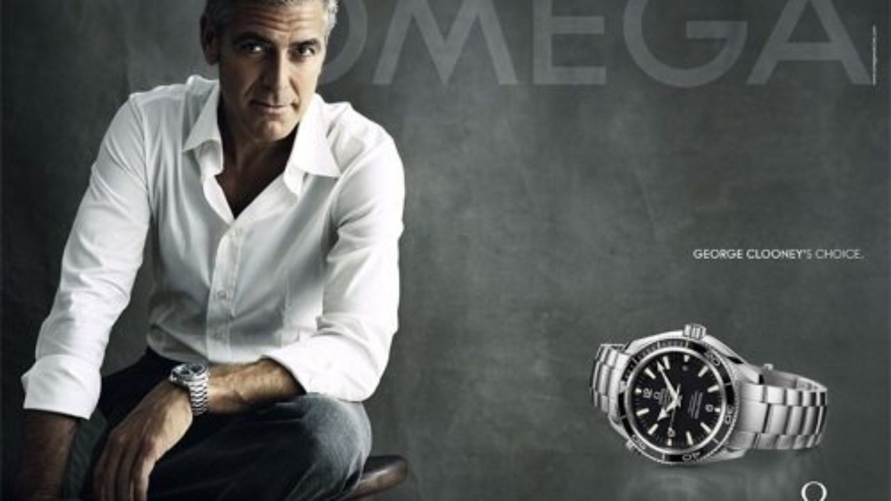 george clooney omega watch ad