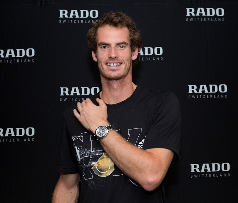 Andy Murray wearing Rado Dstar 200 Automatic Chronograph