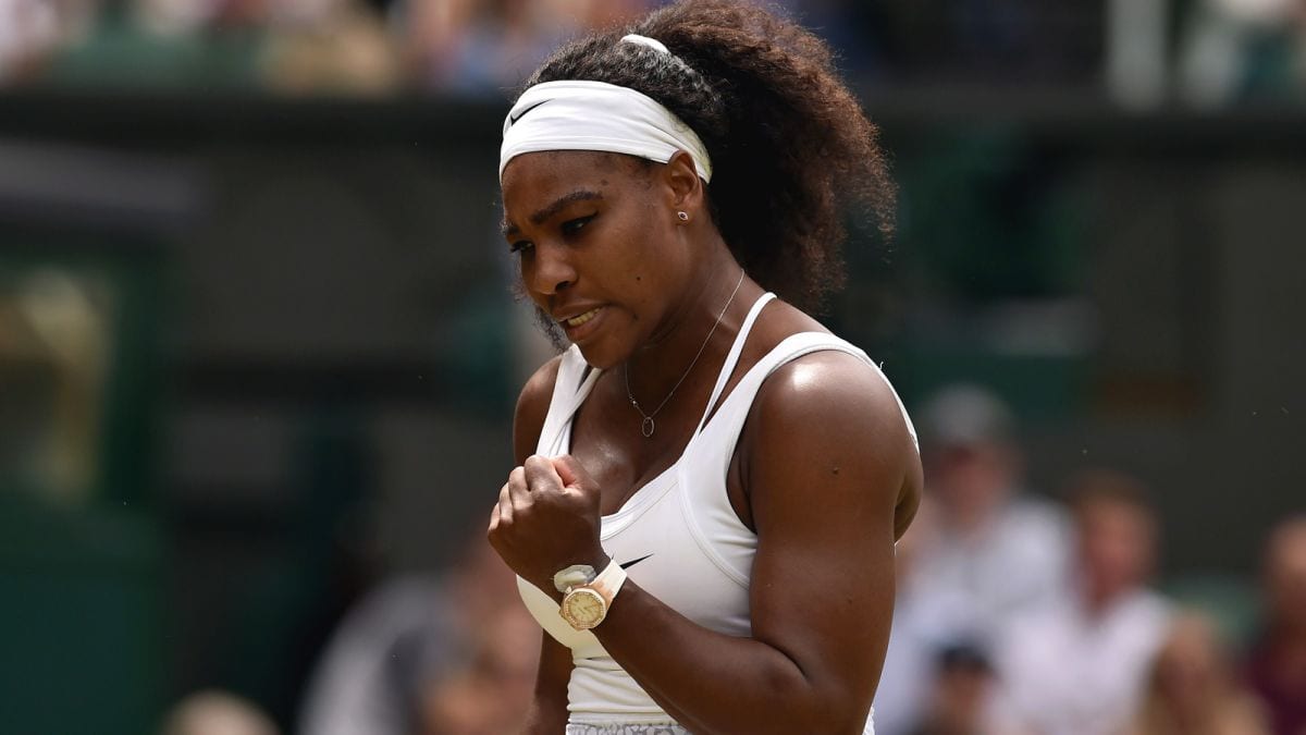 Serena Williams wearing Audemars Piguet watch Wimbledon 2015 