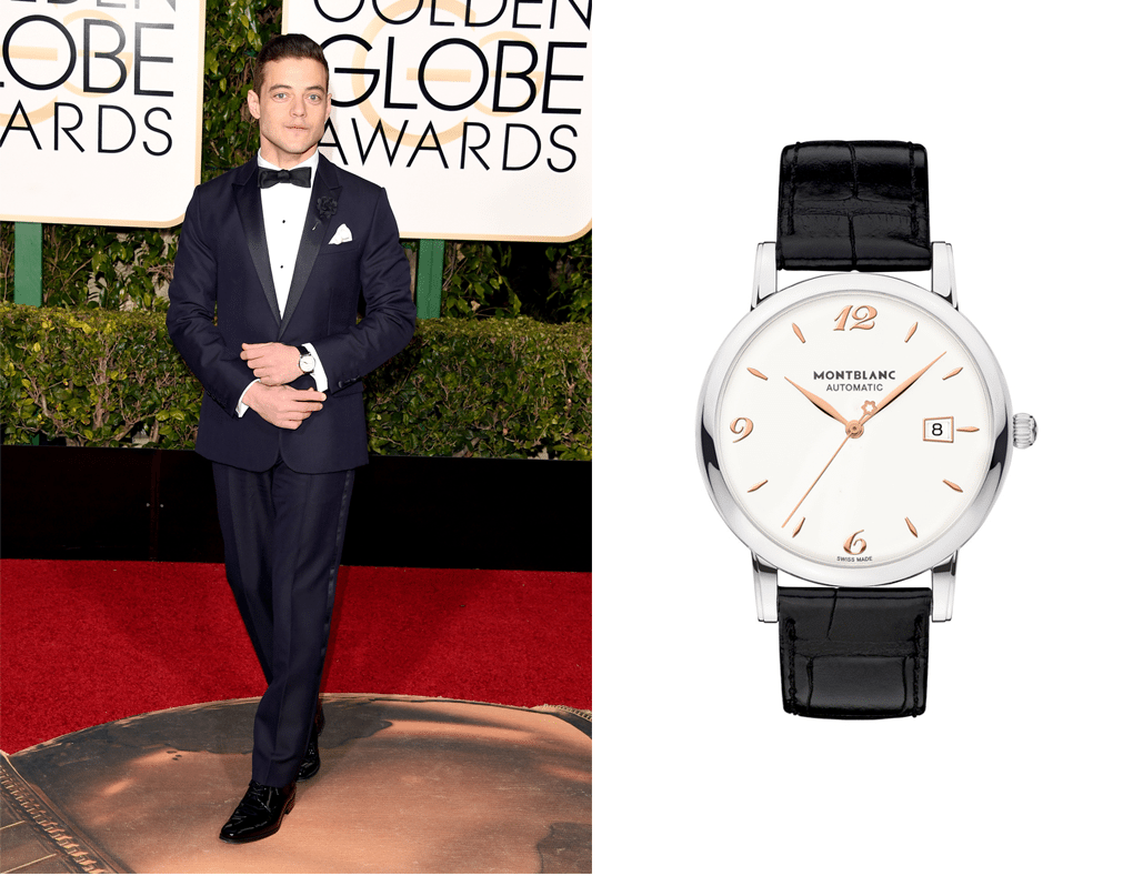 Rami Malek Wearing Montblanc Golden Globes 2016