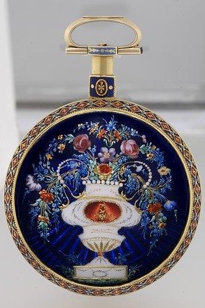 A gold and enamel watch by Ilbery of London ca. 1790.