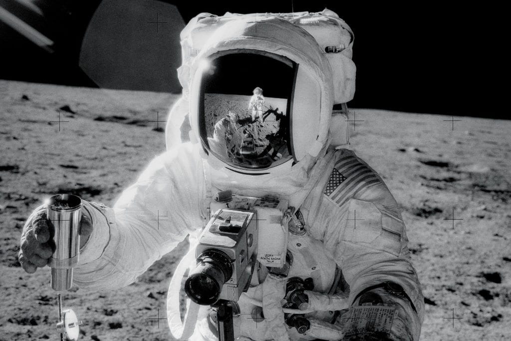 Alan Bean wearing an Omega Speedmaster (Apollo 12)