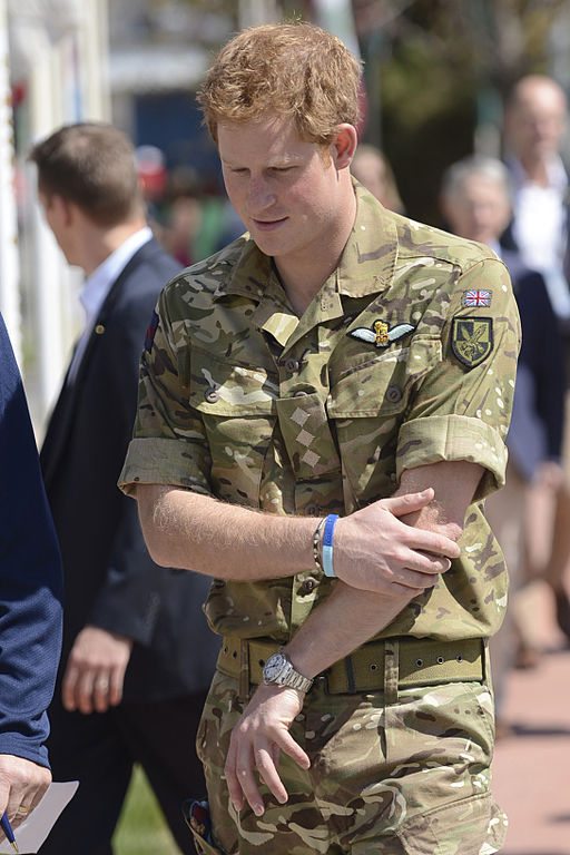 Prince Harry wearing his Rolex watch