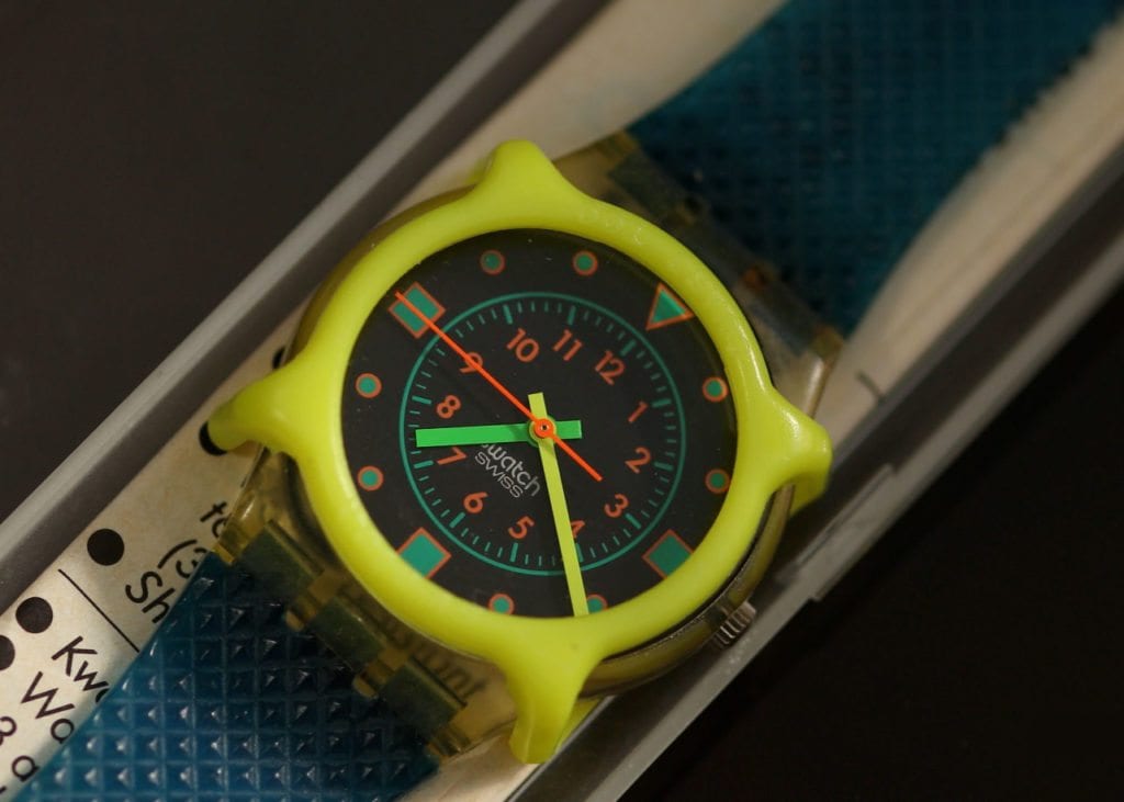 Original Swatch from the 1980s.