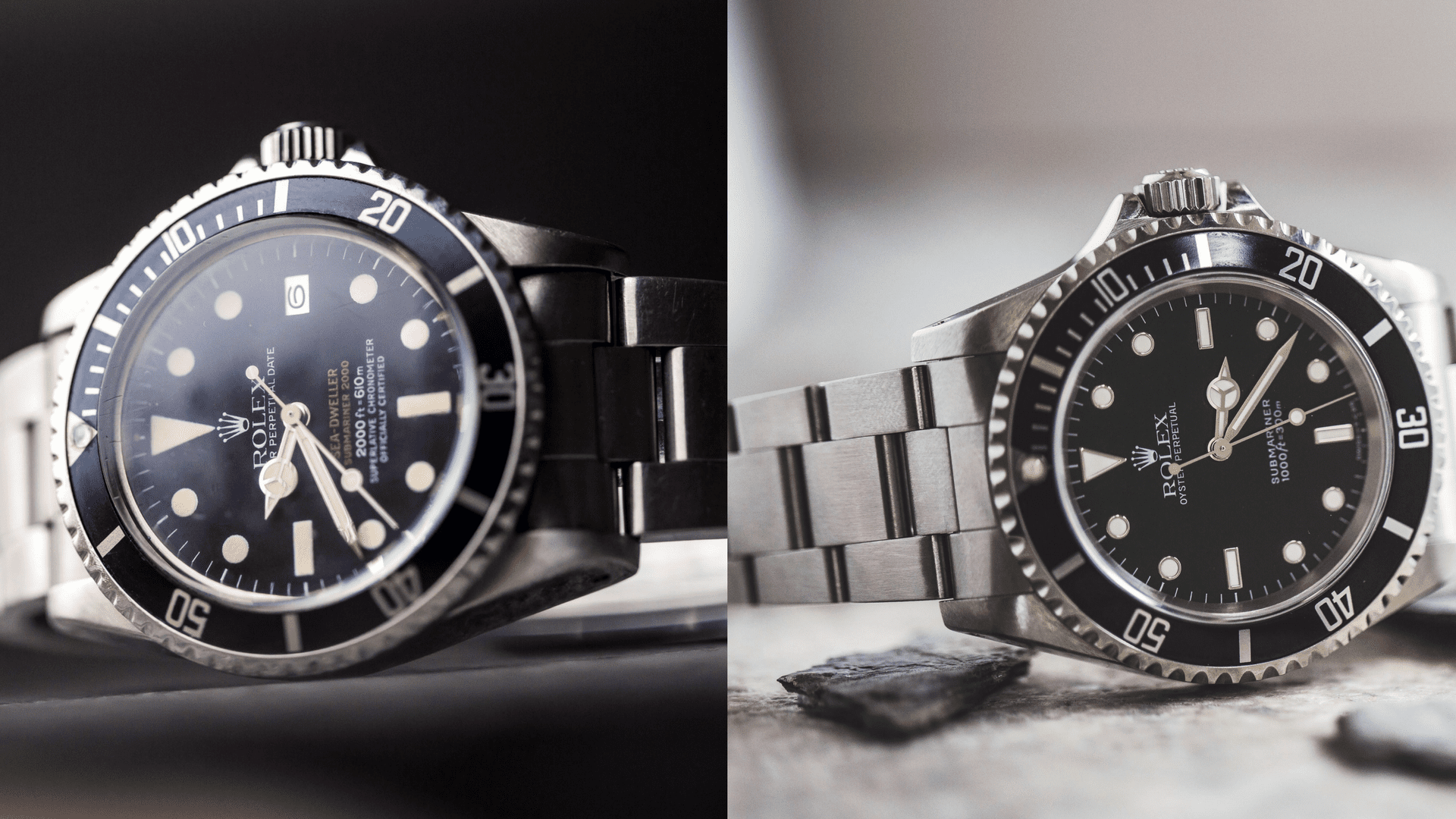 difference between rolex sea dweller and submariner