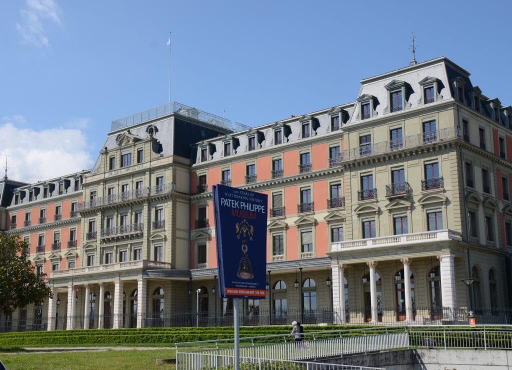 an image of the Patek Philippe headquarters in Geneva