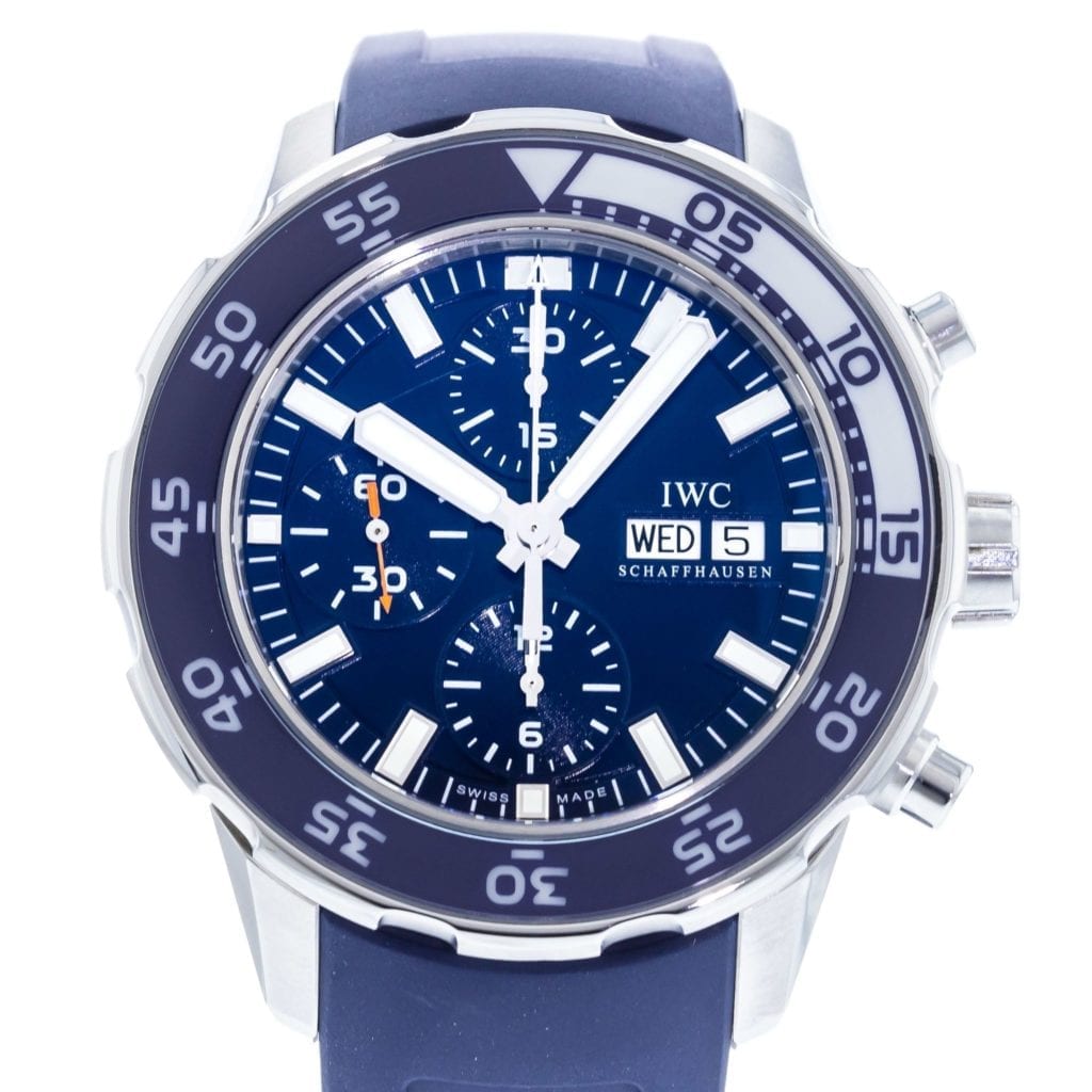 Watches for Summer - A Blue Dial IWC Aquatimer 