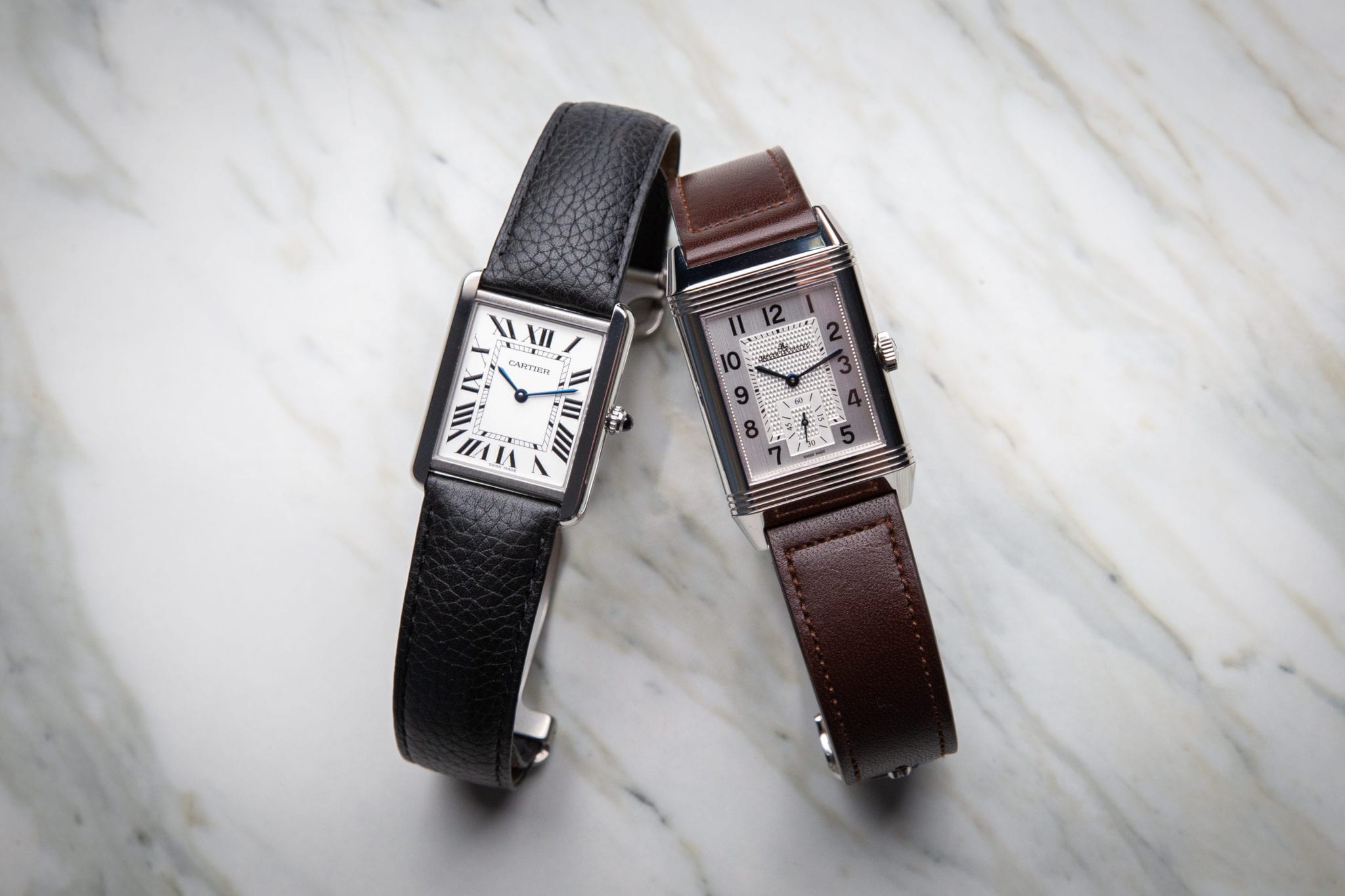 The JLC Reverso and the Cartier Tank 
