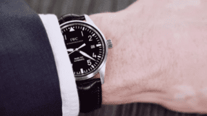 IWC Pilot's Watch on wrist