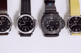 Radiomir, Luminor, Submersible, and Luminor Due Side by Side