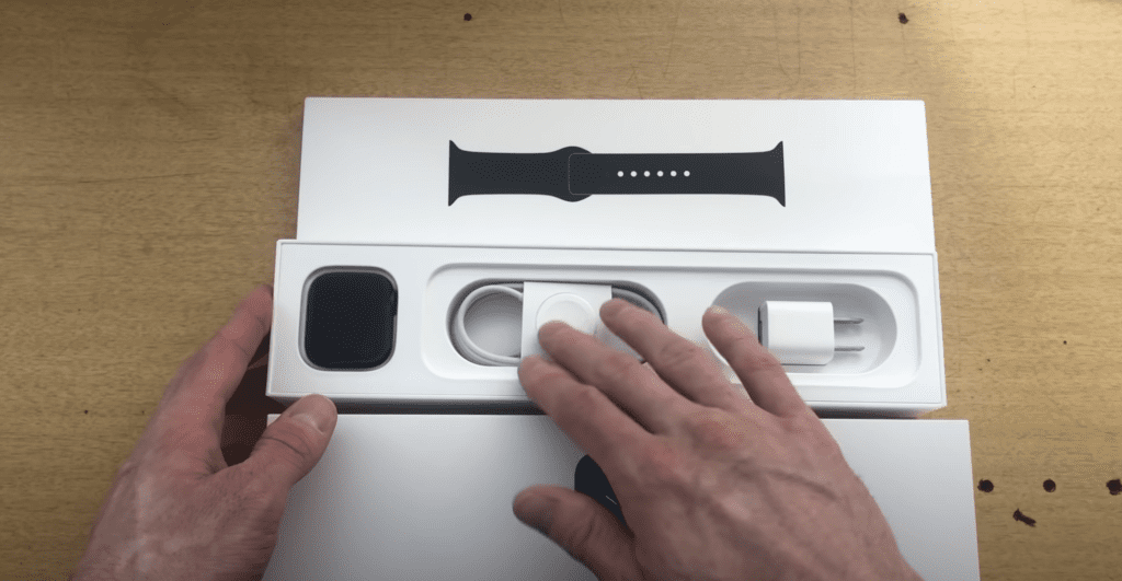 An unboxing of an Apple Watch