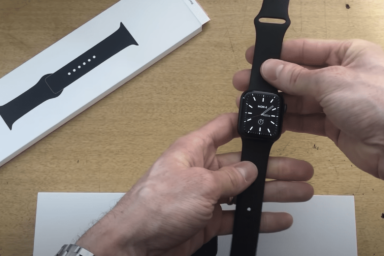 An Apple watch strap
