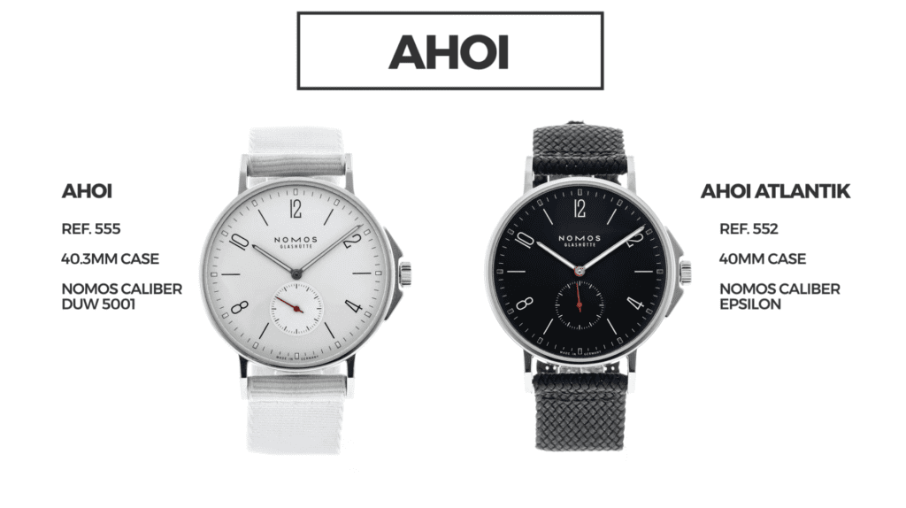 Two Nomos Ahoi Watch Models
